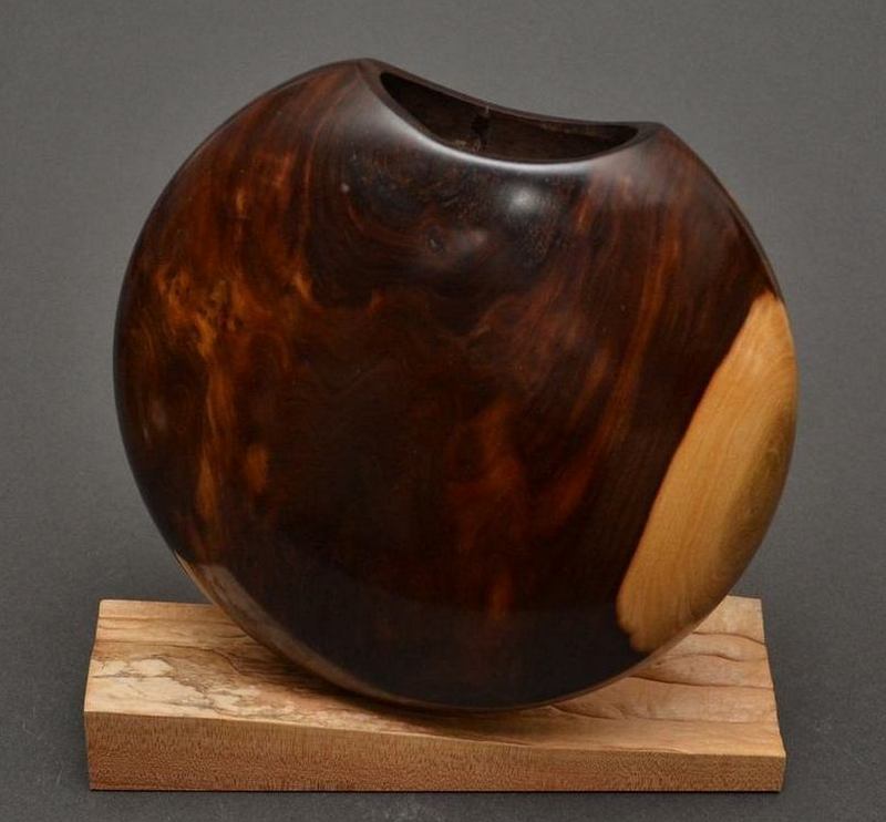 Texas Ebony Vase Finished
